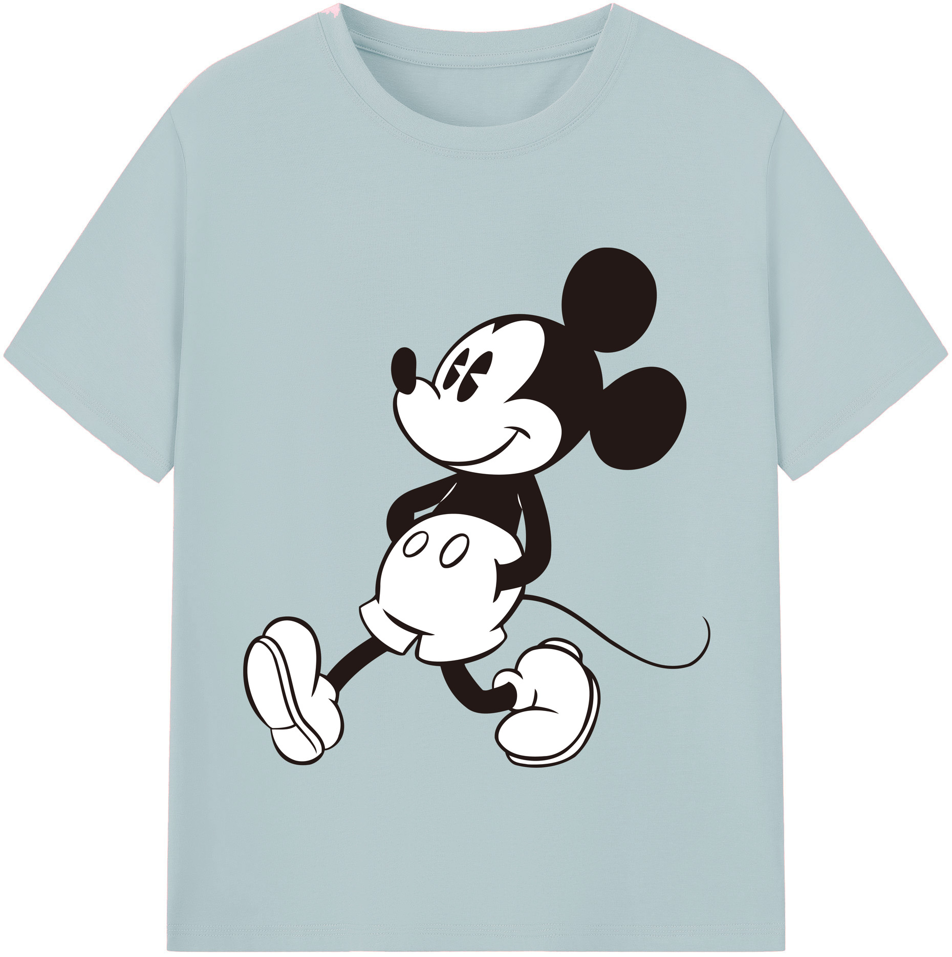 （画像用） ミッキーマウス Mickey Mouse 綿100％半袖Tシャツ（フロントプリント）